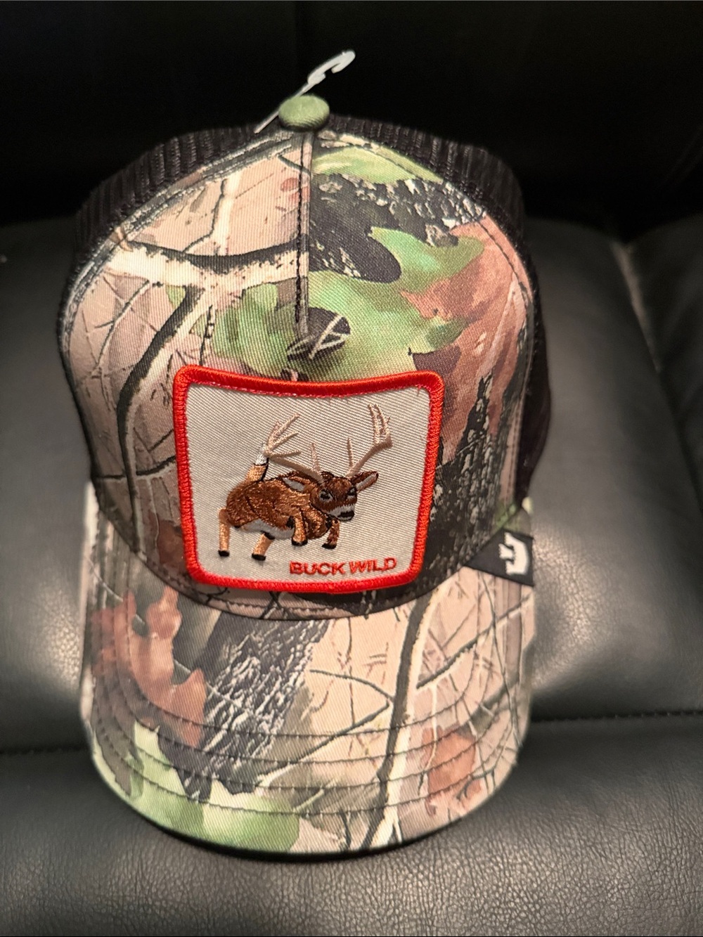 Goorin Bros Camo 'Buck Wild' Patch Trucker Hat - Green, Brown, Black